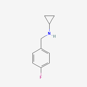 molecular formula C10H12FN B1362952 N-(4-Fluorobenzyl)cyclopropanamine CAS No. 625437-46-9