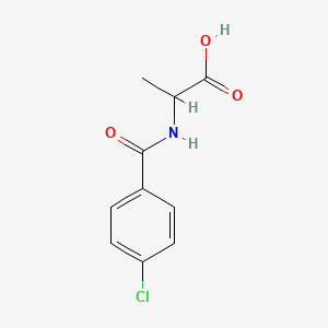 molecular formula C10H10ClNO3 B1362956 2-[(4-氯苯甲酰)氨基]丙酸 CAS No. 108462-95-9