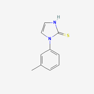 molecular formula C10H10N2S B1362957 1-(3-methylphenyl)-1H-imidazole-2-thiol 