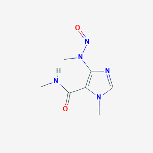 molecular formula C7H11N5O2 B136296 Mononitrosocaffeidine CAS No. 145438-96-6