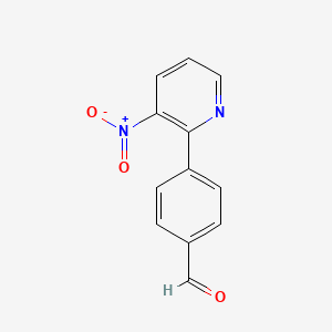 molecular formula C12H8N2O3 B1362961 4-(3-Nitro-2-pyridinyl)benzenecarbaldehyde CAS No. 847446-87-1