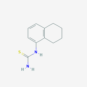 molecular formula C11H14N2S B1362972 5,6,7,8-Tetrahydronaphthalen-1-ylthiourea CAS No. 139331-66-1