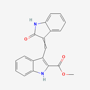 methyl 3-[(2-oxo-1H-indol-3-ylidene)methyl]-1H-indole-2-carboxylate