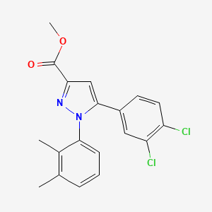 methyl 5-(3,4-dichlorophenyl)-1-(2,3-dimethylphenyl)-1H-pyrazole-3-carboxylate