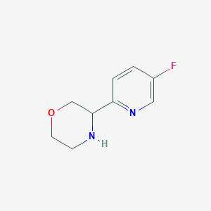 molecular formula C9H11FN2O B13631062 3-(5-Fluoropyridin-2-yl)morpholine 