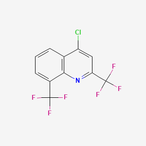 molecular formula C11H4ClF6N B1363108 4-氯-2,8-双(三氟甲基)喹啉 CAS No. 83012-13-9