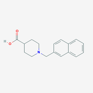 molecular formula C17H19NO2 B136311 1-(naphthalen-2-ylmethyl)piperidine-4-carboxylic Acid CAS No. 147959-15-7