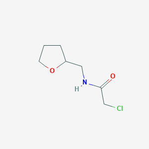 molecular formula C7H12ClNO2 B1363127 2-Chloro-N-(tetrahydro-2-furanylmethyl)acetamide CAS No. 39089-62-8