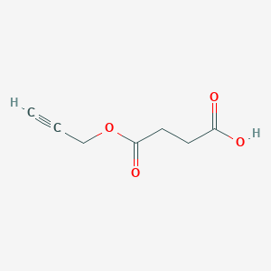 molecular formula C7H8O4 B1363131 Butanedioic acid, monopropargyl ester 