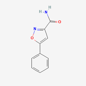 molecular formula C10H8N2O2 B1363135 5-苯基-3-异噁唑甲酰胺 CAS No. 23088-52-0