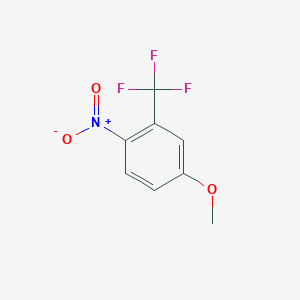 molecular formula C8H6F3NO3 B1363154 4-Methoxy-1-nitro-2-(trifluoromethyl)benzene CAS No. 344-39-8