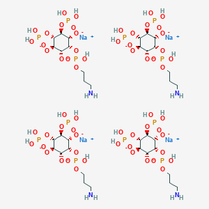 molecular formula C36H76N4Na4O60P12-8 B136316 Miap-4,5-bis(phosphate) tetrasodium salt CAS No. 145775-12-8