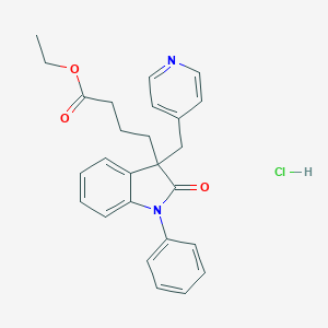 2,3-Dihydro-2-oxo-1-phenyl-3-(4-pyridinylmethyl)-1H-indole-3-butanoic acid ethyl ester