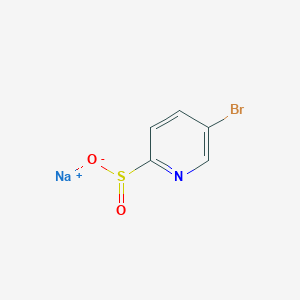 molecular formula C5H3BrNNaO2S B13632001 Sodium 5-bromopyridine-2-sulfinate 