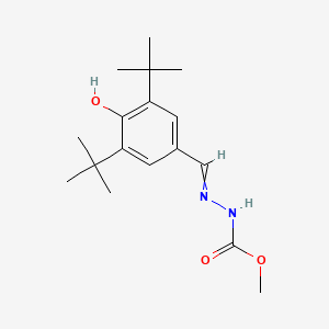 methyl 2-{(E)-[3,5-di(tert-butyl)-4-hydroxyphenyl]methylidene}-1-hydrazinecarboxylate