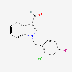 1-(2-chloro-4-fluorobenzyl)-1H-indole-3-carbaldehyde