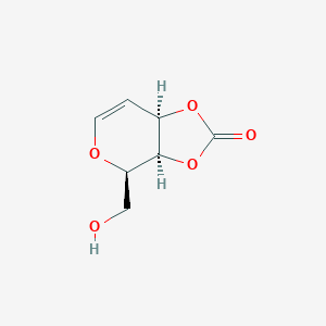 molecular formula C7H8O5 B136327 D-Galactal cyclic 3,4-carbonate CAS No. 149847-26-7