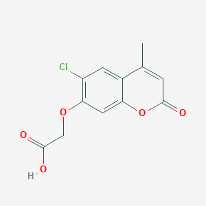 [(6-chloro-4-methyl-2-oxo-2H-chromen-7-yl)oxy]acetic acid