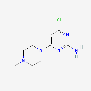 molecular formula C9H14ClN5 B1363302 4-Chloro-6-(4-methylpiperazin-1-yl)pyrimidin-2-amine CAS No. 322691-38-3