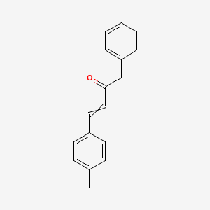 molecular formula C17H16O B1363313 4-(4-Methylphenyl)-1-phenylbut-3-en-2-one 