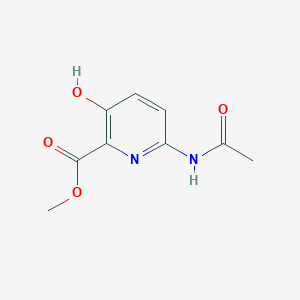 molecular formula C9H10N2O4 B136336 Methyl 6-acetamido-3-hydroxypicolinate CAS No. 152824-40-3