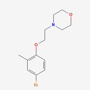 molecular formula C13H18BrNO2 B1363367 4-[2-(4-Bromo-2-methylphenoxy)ethyl]morpholine 