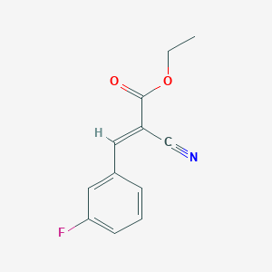 molecular formula C12H10FNO2 B1363368 ethyl (E)-2-cyano-3-(3-fluorophenyl)prop-2-enoate 