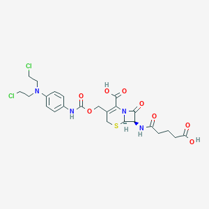 molecular formula C24H28Cl2N4O8S B136337 7-Cbnceph mustard CAS No. 142478-50-0