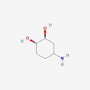 molecular formula C6H13NO2 B13633767 rac-(1R,2S)-4-aminocyclohexane-1,2-diol 