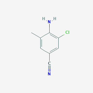 molecular formula C8H7ClN2 B136338 4-Amino-3-chloro-5-methylbenzonitrile CAS No. 158296-69-6