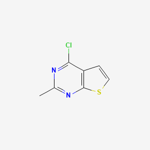 molecular formula C7H5ClN2S B1363383 4-氯-2-甲基噻吩并[2,3-d]嘧啶 CAS No. 56843-79-9
