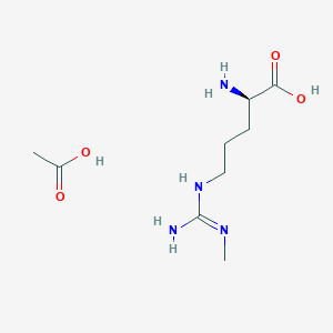 molecular formula C9H20N4O4 B1363385 NG-一甲基-D-精氨酸单乙酸盐 