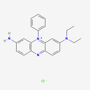 molecular formula C22H23ClN4 B1363395 3-Amino-7-(diethylamino)-5-phenylphenazin-5-ium chloride CAS No. 4569-86-2