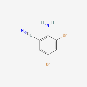 molecular formula C7H4Br2N2 B1363398 2-氨基-3,5-二溴苯甲腈 CAS No. 68385-95-5