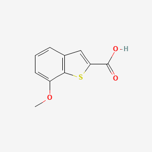 molecular formula C10H8O3S B1363400 7-Methoxybenzo[b]thiophene-2-carboxylic acid CAS No. 88791-07-5