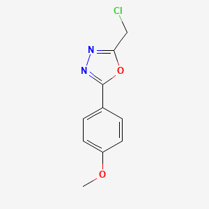 molecular formula C10H9ClN2O2 B1363402 2-(Chloromethyl)-5-(4-methoxyphenyl)-1,3,4-oxadiazole CAS No. 24023-71-0