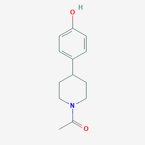 molecular formula C13H17NO2 B136341 1-[4-(4-羟基苯基)哌啶-1-基]乙烷-1-酮 CAS No. 149354-13-2
