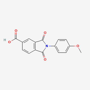 B1363411 2-(4-Methoxyphenyl)-1,3-dioxoisoindoline-5-carboxylic acid CAS No. 160878-87-5