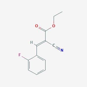 molecular formula C12H10FNO2 B1363428 Ethyl 2-cyano-3-(2-fluorophenyl)acrylate CAS No. 84186-23-2