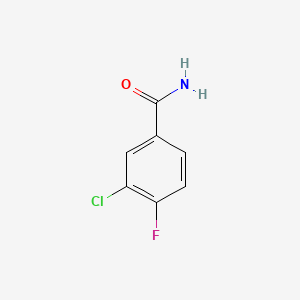 molecular formula C7H5ClFNO B1363455 3-Chloro-4-fluorobenzamide CAS No. 701-43-9