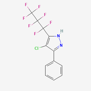 4-Chloro-3-(heptafluoropropyl)-5-phenylpyrazole