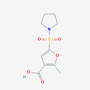 molecular formula C10H13NO5S B1363470 2-Methyl-5-(1-Pyrrolidinylsulfonyl)-3-Furoic Acid CAS No. 306936-43-6
