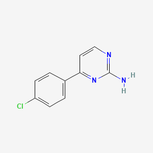 molecular formula C10H8ClN3 B1363500 4-(4-Chlorophenyl)pyrimidin-2-amine CAS No. 133256-51-6