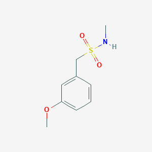 molecular formula C9H13NO3S B13635029 1-(3-methoxyphenyl)-N-methylmethanesulfonamide 