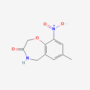 7-methyl-9-nitro-4,5-dihydro-1,4-benzoxazepin-3(2H)-one
