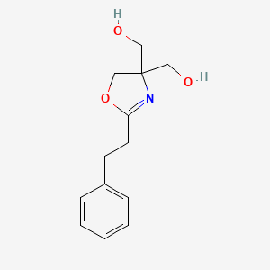 [2-(2-Phenylethyl)-4,5-dihydro-1,3-oxazole-4,4-diyl]dimethanol