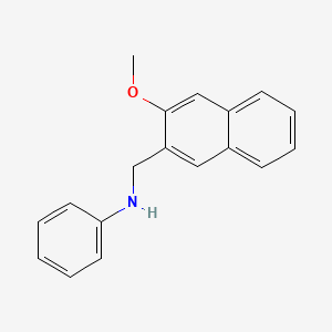 molecular formula C18H17NO B1363508 N-[(3-methoxy-2-naphthyl)methyl]aniline CAS No. 727675-30-1