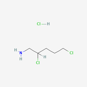 molecular formula C5H11Cl3N- B1363522 (2,5-Dichloropentyl)ammonium chloride CAS No. 62922-45-6