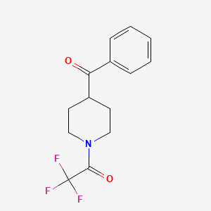 2,2,2-Trifluoro-1-(4-benzoylpiperidin-1-YL)ethanone