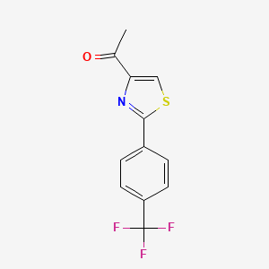 1-(2-[4-(Trifluoromethyl)phenyl]-1,3-thiazol-4-yl)ethan-1-one